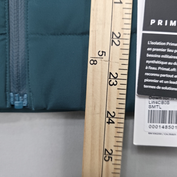 Lululemon Womens 2 Down For It All Vest Teal Insulated Running Layer Outdoors - Picture 14 of 14